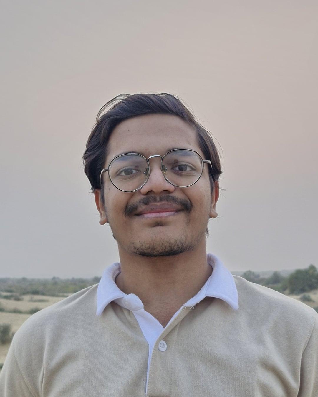 Purv Kabaria, smiling at the camera